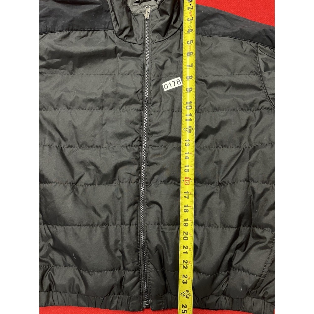 Men's North Face Light Puffer Jacket Reinforced Elbows Size Medium Black - Picture 8 of 8